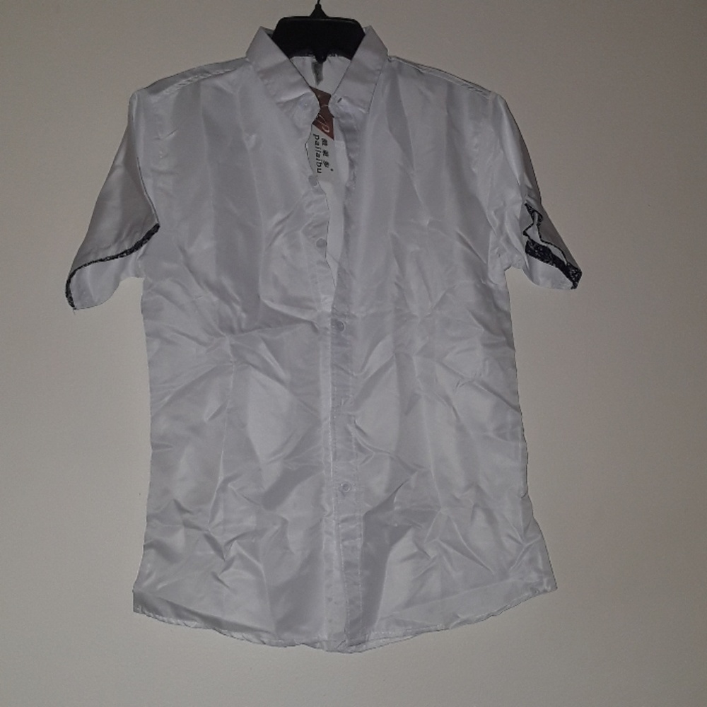Men's white button up